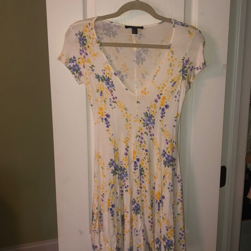 Forever 21 White Floral Dress